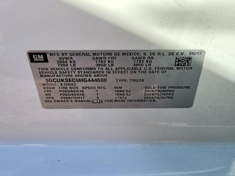 2017 CHEVROLET SILVERADO K1500 LTZ K1500 LTZ 12