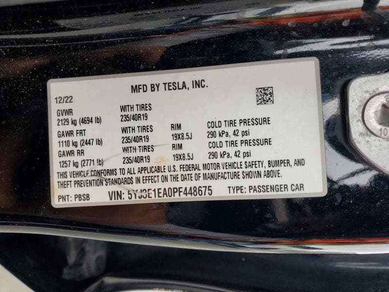 2023 TESLA MODEL 3 13