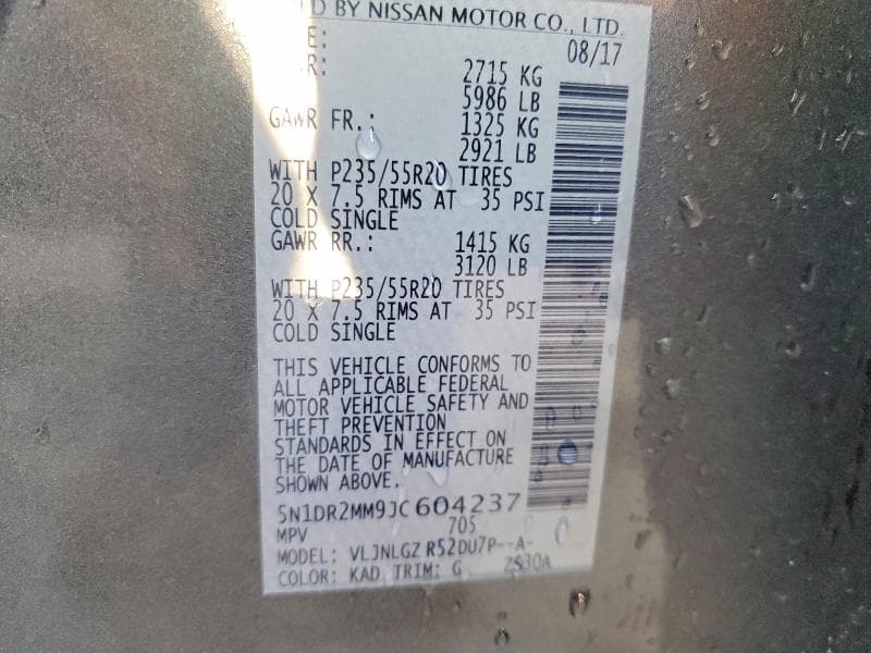 2018 NISSAN PATHFINDER SL 13