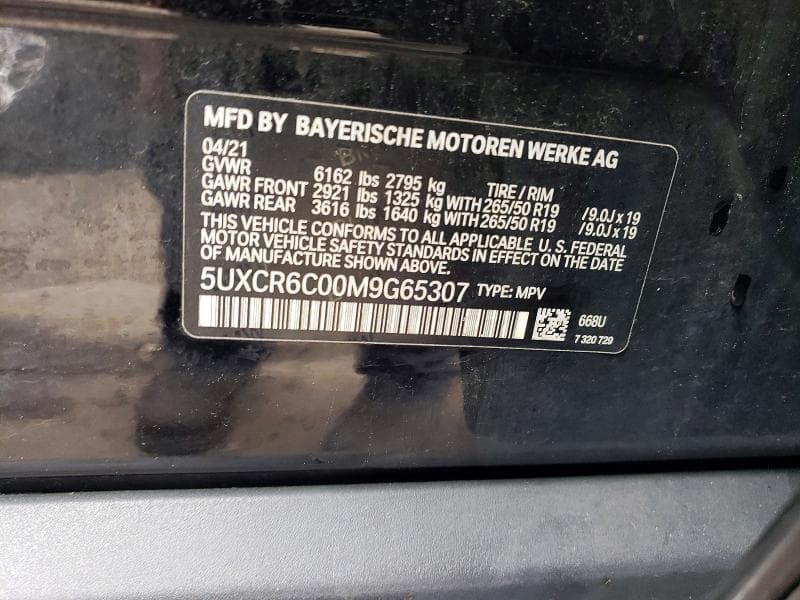 2021 BMW X5 XDRIVE40I 13