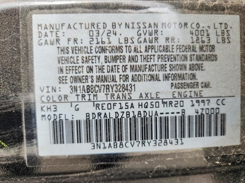 2024 NISSAN SENTRA SV 12