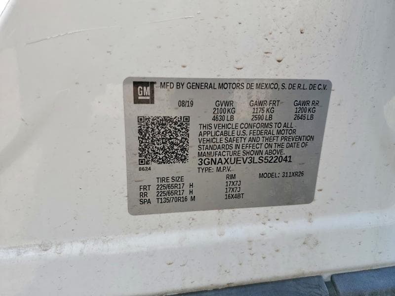 2020 CHEVROLET EQUINOX LT 14