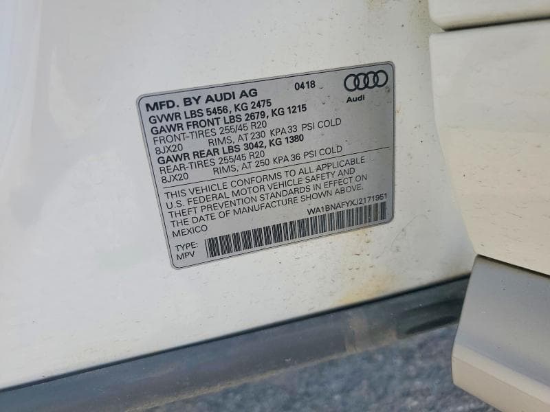 2018 AUDI Q5 PREMIUM PLUS 13
