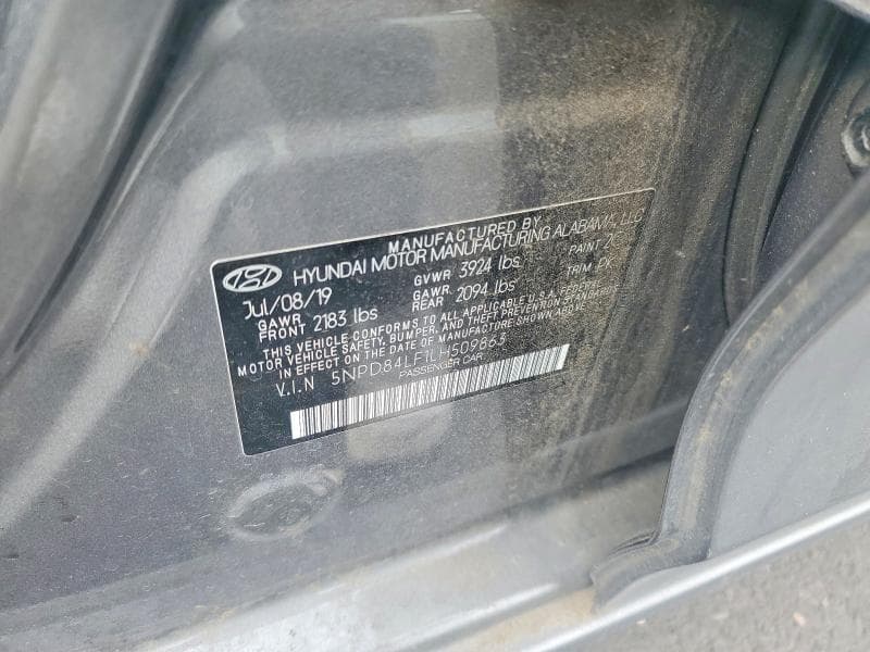 2020 HYUNDAI ELANTRA SEL SEL 12