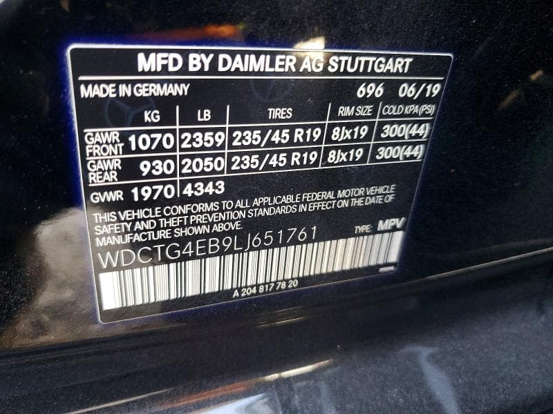 2020 MERCEDES-BENZ GLA 250 13