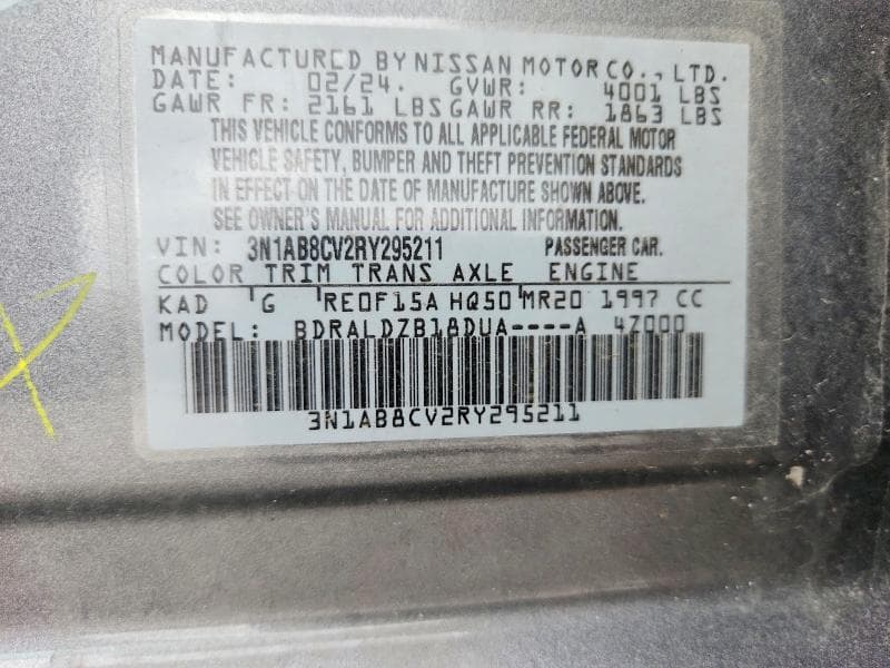 2024 NISSAN SENTRA SV SV 12