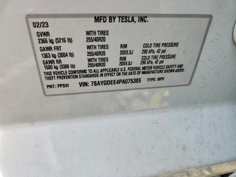 2023 TESLA MODEL Y 12