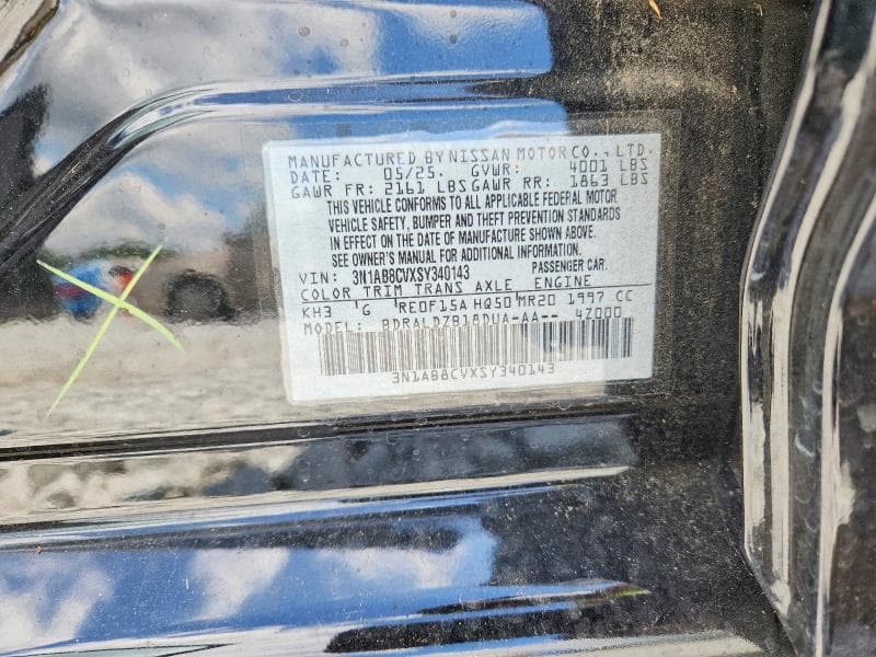 2025 NISSAN SENTRA SV 12