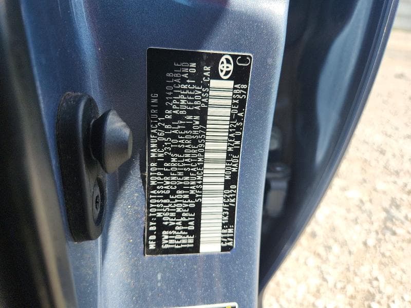 2021 TOYOTA COROLLA SE SE 12