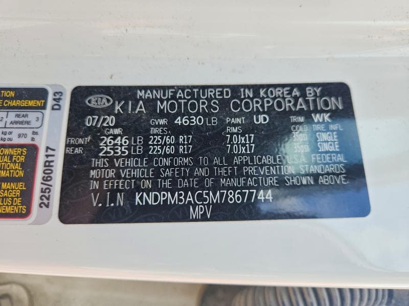 2021 KIA SPORTAGE LX 13