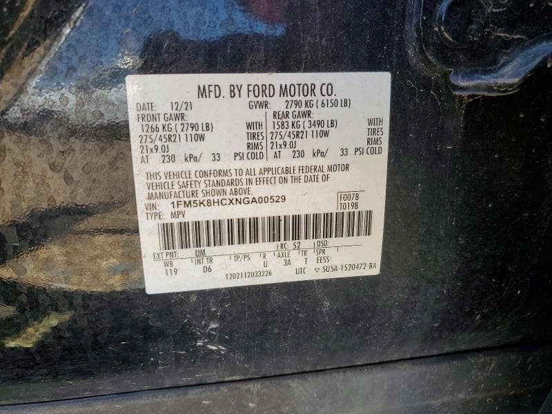 2022 FORD EXPLORER PLATINUM 13