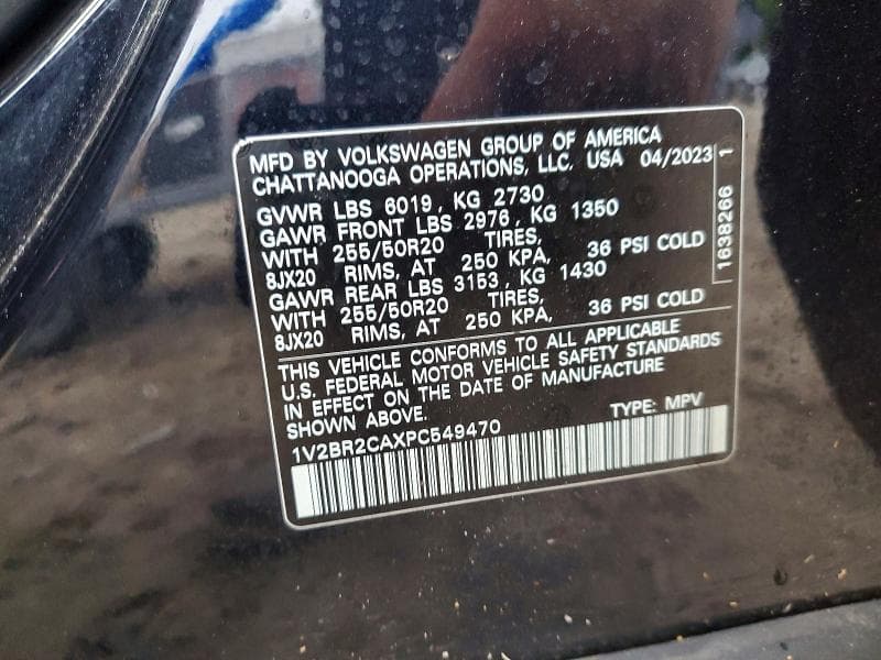 2023 VOLKSWAGEN ATLAS SEL 13