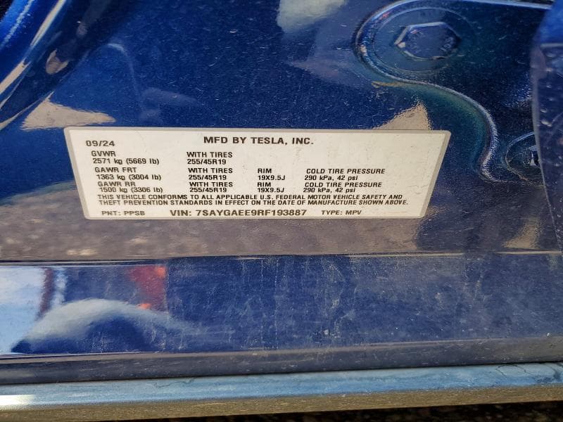 2024 TESLA MODEL Y 12