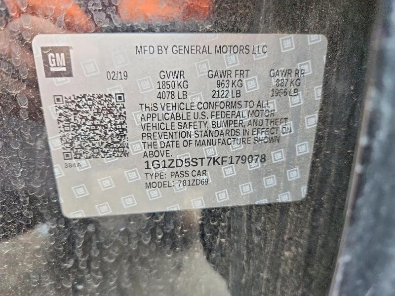 2019 CHEVROLET MALIBU LT 13