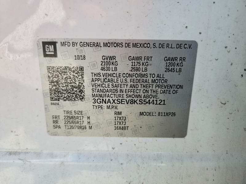 2019 CHEVROLET EQUINOX LS LS 12