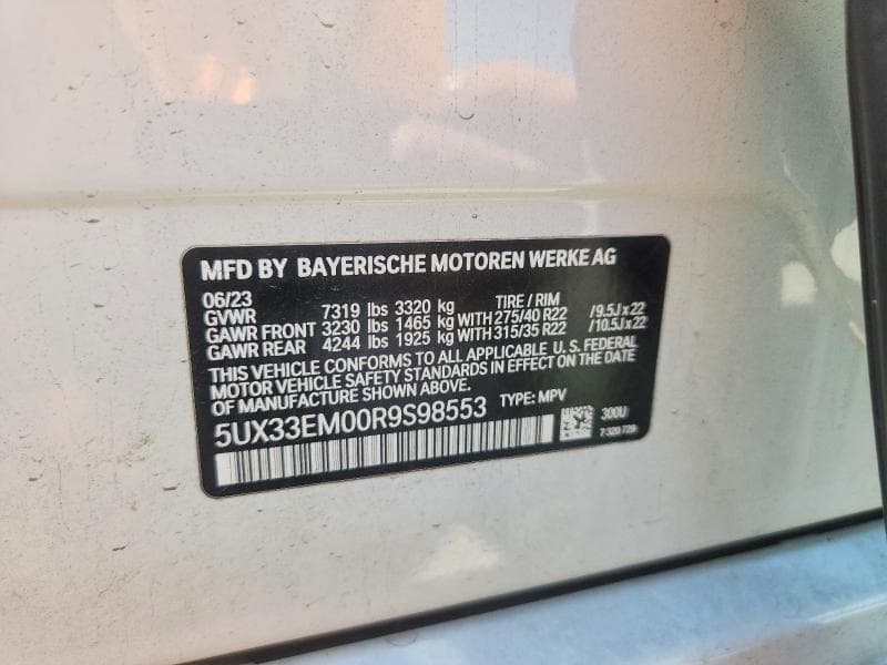 2024 BMW X7 M60I 12