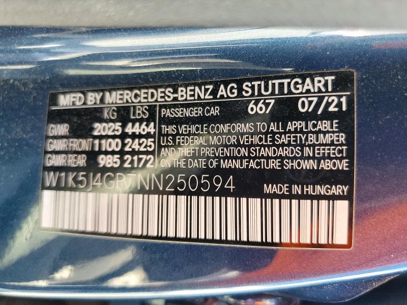 2022 MERCEDES-BENZ CLA 250 12