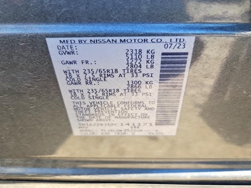 2023 NISSAN MURANO SV 13