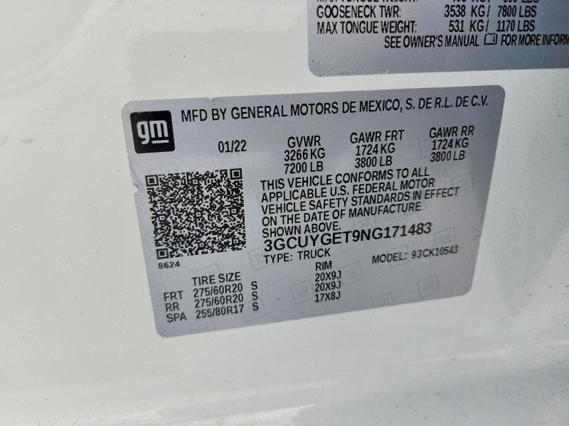 2022 CHEVROLET SILVERADO LTD K1500 LTZ 12