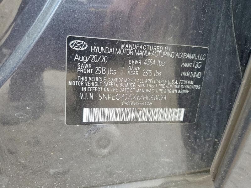 2021 HYUNDAI SONATA SE 12