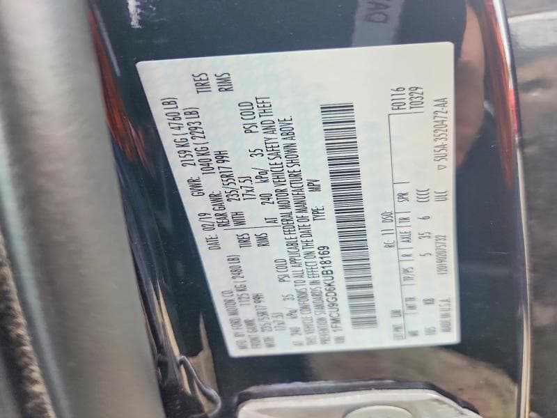 2019 FORD ESCAPE SE 13