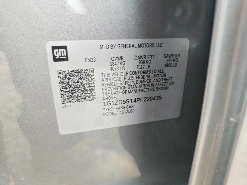 2023 CHEVROLET MALIBU LT (1LT) 13
