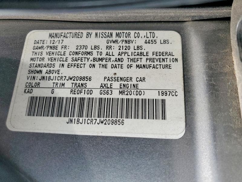 2018 NISSAN ROGUE SPORT SV 14