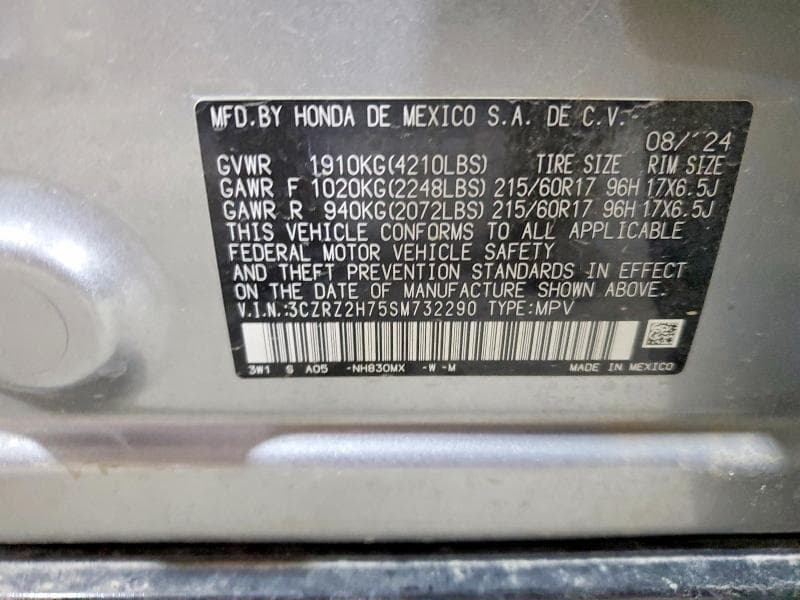 2025 HONDA HR-V EXL EXL 13