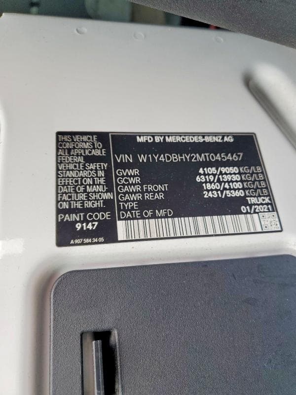 2021 MERCEDES-BENZ SPRINTER 2500 14