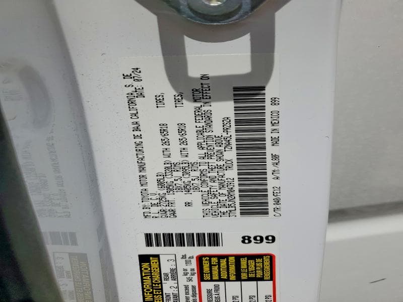 2024 TOYOTA TACOMA TRD SPORT TRD SPORT 12
