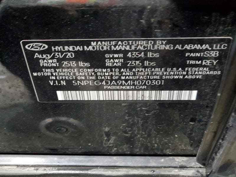 2021 HYUNDAI SONATA SE 13