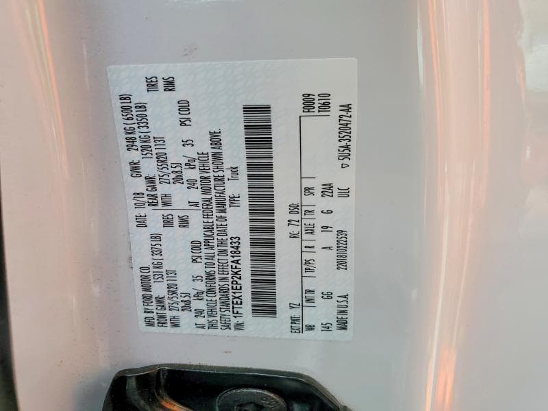 2019 FORD F150 SUPER CAB SUPER CAB 13