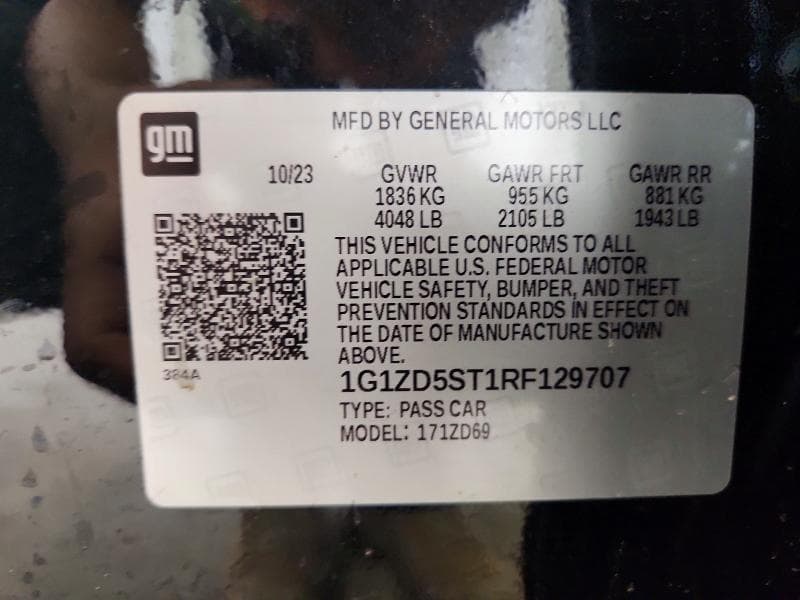 2024 CHEVROLET MALIBU LT 12