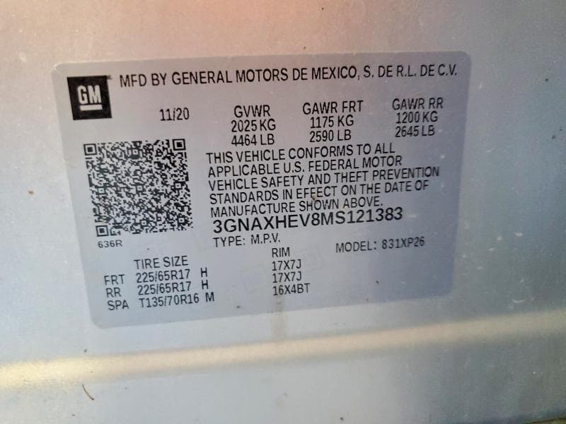 2021 CHEVROLET EQUINOX LS LS 13