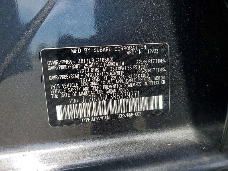 2024 SUBARU CROSSTREK 13