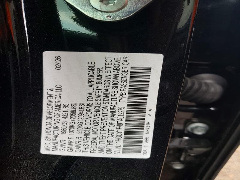 2026 HONDA ACCORD SE 13
