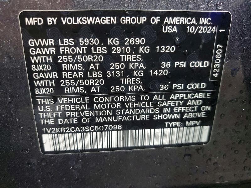 2025 VOLKSWAGEN ATLAS SE 12