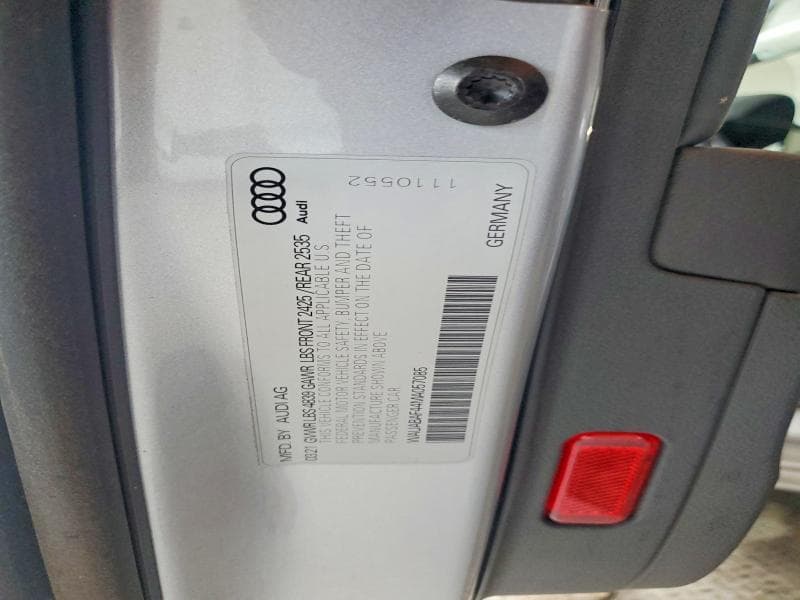 2021 AUDI A4 PREMIUM 40 12
