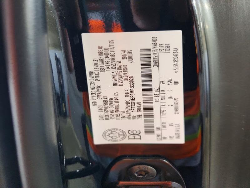 2021 FORD F150 SUPER CAB 12