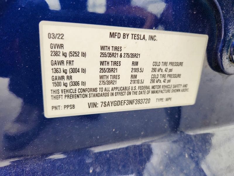 2022 TESLA MODEL Y 13