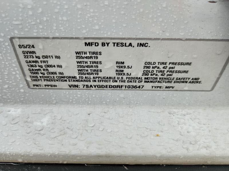 2024 TESLA MODEL Y 13