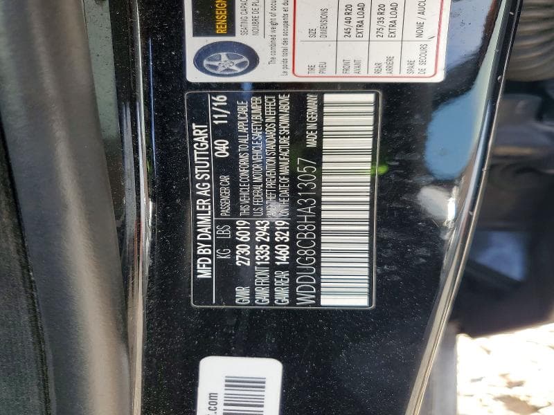 2017 MERCEDES-BENZ S 550 550 13