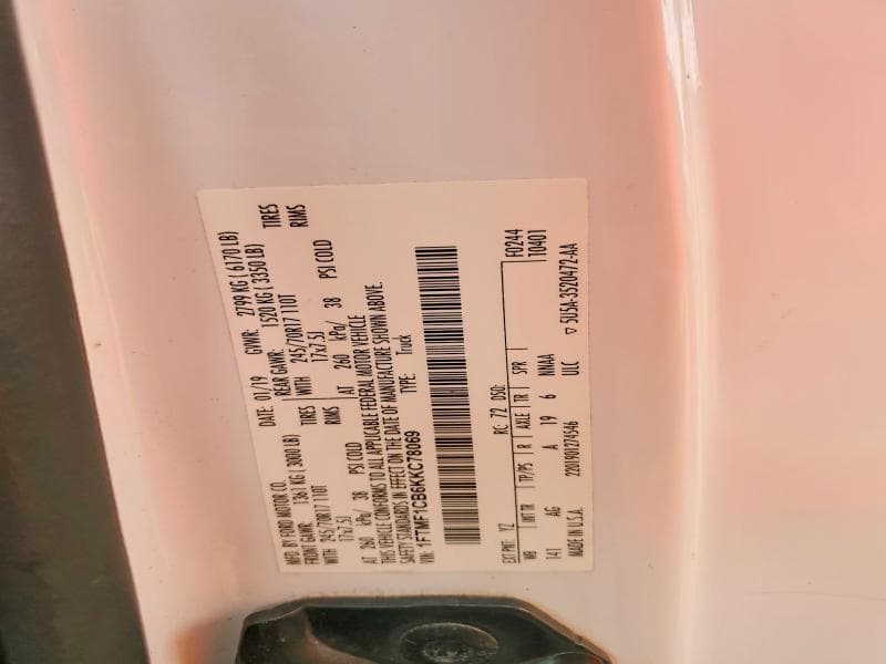 2019 FORD F150 12