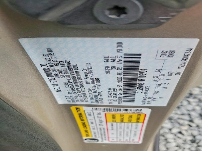 2018 FORD FUSION TITANIUM/PLATINUM TITANIUM/PLATINUM 12