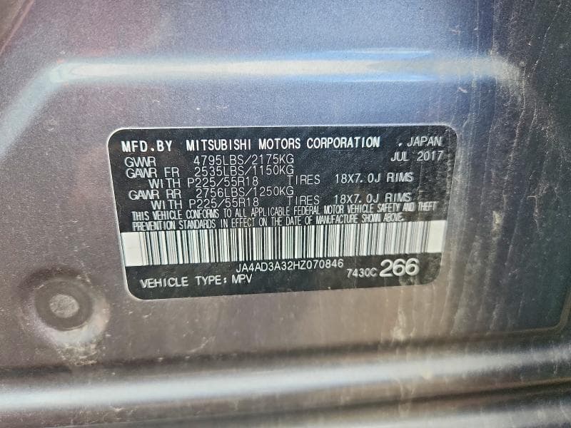 2017 MITSUBISHI OUTLANDER SE SE 14