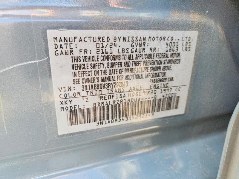2024 NISSAN SENTRA SR 13