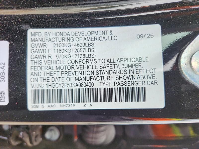 2025 HONDA ACCORD HYBRID SPORT 12