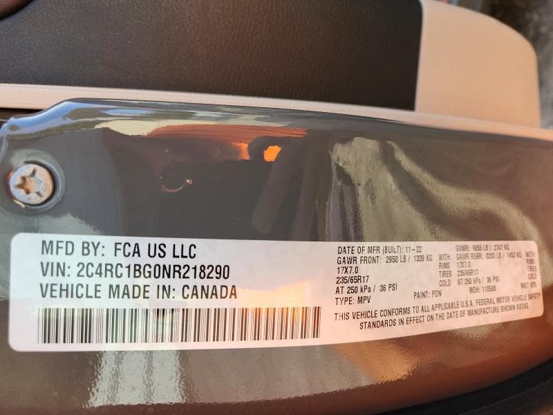 2022 CHRYSLER PACIFICA TOURING L 14