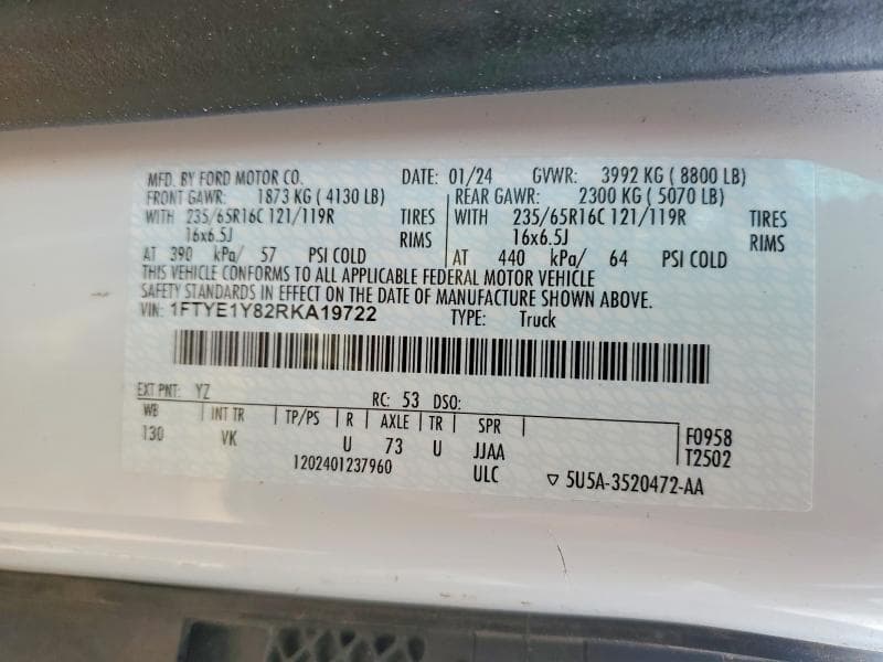 2024 FORD TRANSIT 150 DELIVERY VAN 14