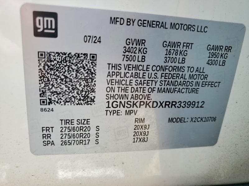 2024 CHEVROLET TAHOE K1500 Z71 13